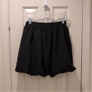 Anthropologie Black Women's Bubble Hem Skirt NWT